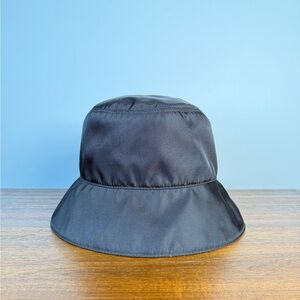 Prada Elegant Black Nylon Hat